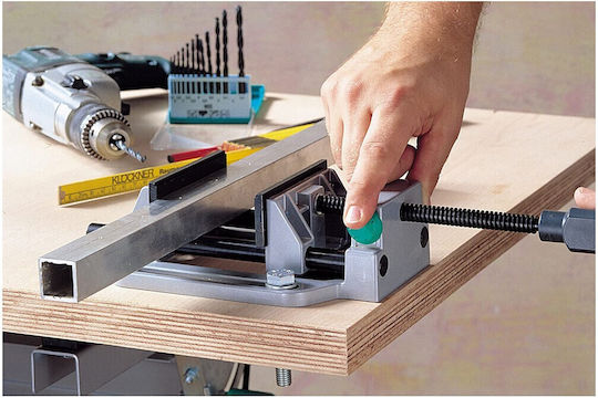 Wolfcraft Fixed Drill Press Vise Made of Steel with Maximum Opening 100mm