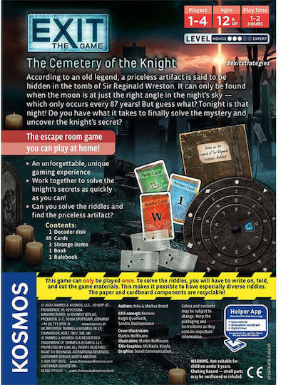Board Game The Cemetery of the Knight for 1-4 Players 12+ Years Old (EN) Kosmos