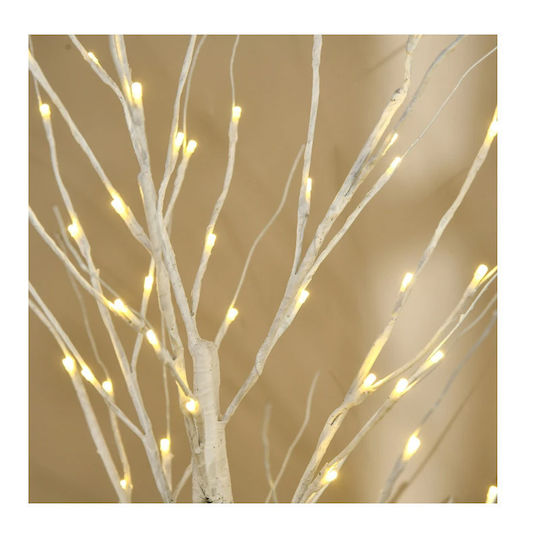 cu lumină LED Decorațiune de Crăciun Brad Aspect natural 180cm. Electric Alb