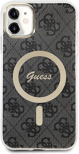 Guess Umschlag Rückseite Kunststoff / Silikon Schwarz (iPhone 11)