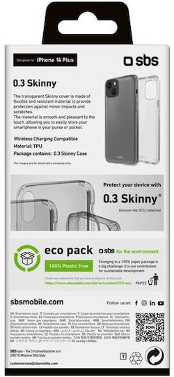 SBS Skinny Back Cover Silicone Transparent (iPhone 14 Plus)