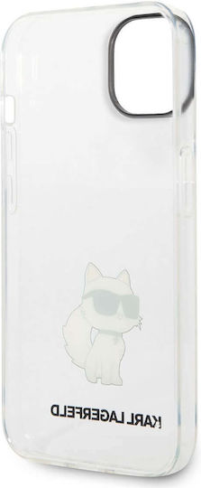 Karl Lagerfeld Choupette Back Cover Silicone Transparent (iPhone 14 Plus)