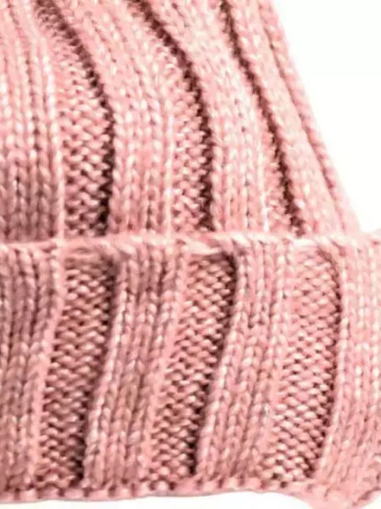 Verde 12-232 Ribbed Beanie Cap Light Pink