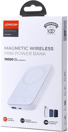 Joyroom JR-W020 MagSafe Power Bank 10000mAh 20W με Θύρα USB-A και Θύρα USB-C Power Delivery Μαύρο