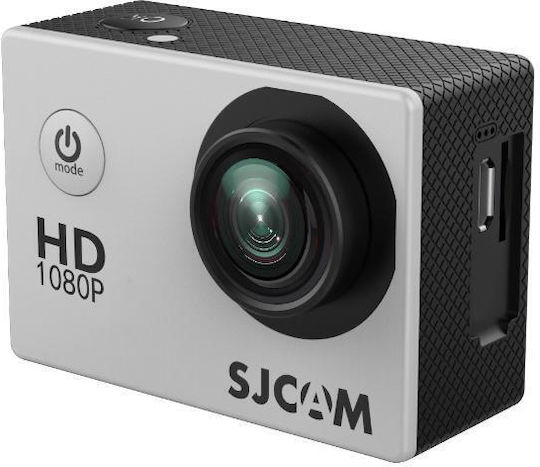SJCAM SJ4000 1080p 32GB Екшън Камера Full HD (1080p) Водоустойчива (с Калъф) Стандартна и Wi-Fi Бяла