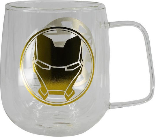 Stor Iron Man Κούπα Γυάλινη Διάφανη 290ml