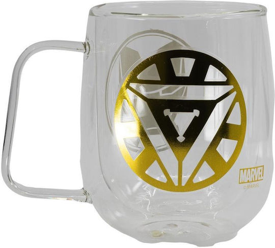 Stor Iron Man Κούπα Γυάλινη Διάφανη 290ml