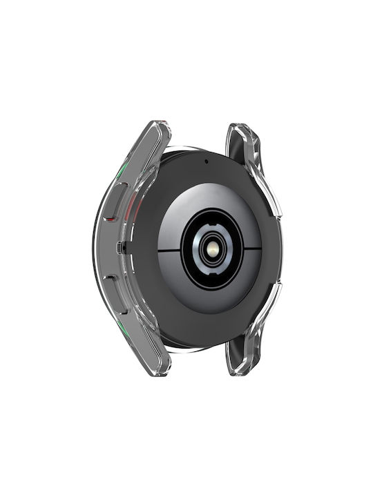 Carcasă de Silicon cu Sticlă în culoarea Transparent pentru Galaxy Watch 4 40mm - Ceas Galaxy Watch 4 de 40mm