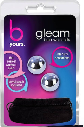 Blush B Yours Gleam Stainless Steel Kegel Balls Vaginalbälle Silber