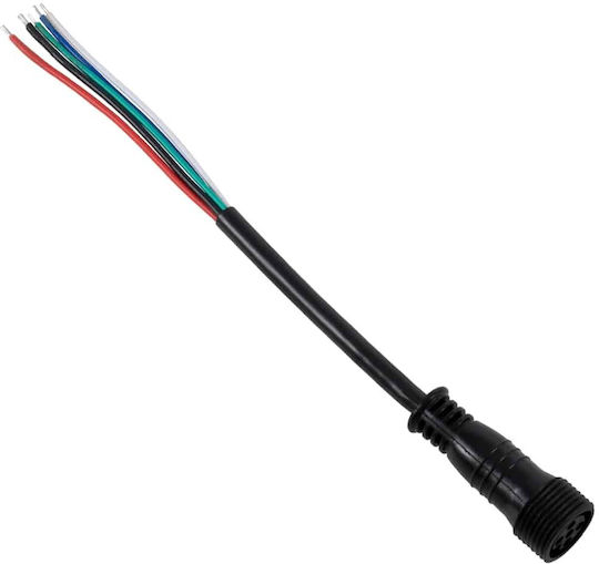 GloboStar Ταχυσύνδεσμος Τροφοδοσίας Wall Washer Power 5 Pin Female Connector για Ταινίες LED 90706