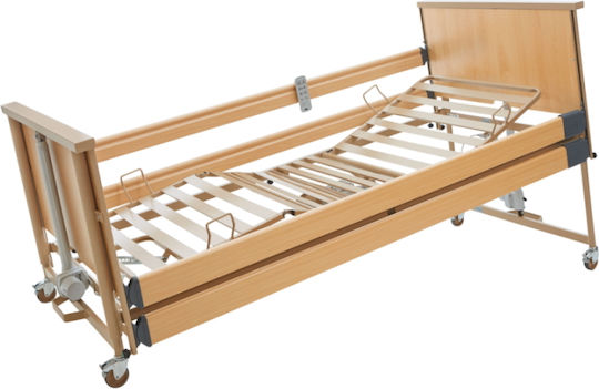 Burmeier DALI STANDARD 24V Electric Polyhedron Hospital Bed with Posted On Brakes Two Sideboards Sidebar 0805071