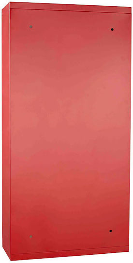 HomCom Metal First Aid Wall Cabinet with Lock Red