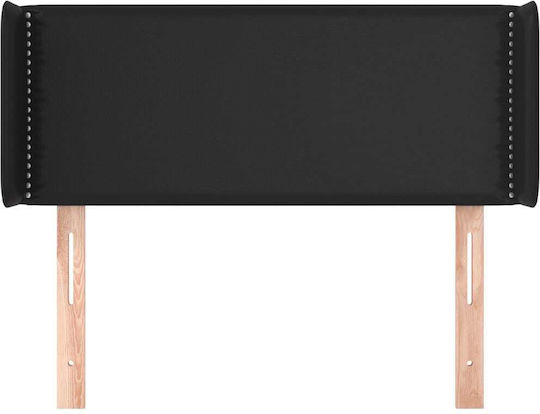vidaXL Black Faux Leather Bed Headboard 103x88 cm