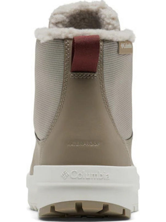 Moritza Leather Women's Ankle Boots Beige