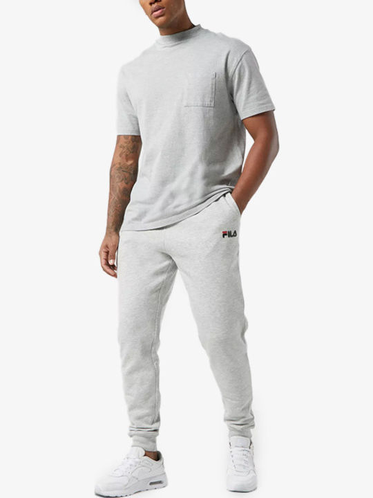 Rubin Sweatpants with Elastic Light Grey Marl