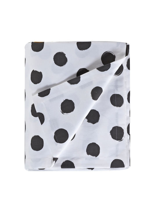 Kentia Checkered Pearl White / Black 160x160cm