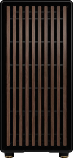 Fractal Design North Gaming Midi Tower Computer Case with Side Window Charcoal Black TGD
