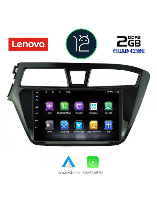 Lenovo Ηχοσύστημα Αυτοκινήτου για Hyundai i20 2014-2019 (Bluetooth/USB/WiFi/GPS) με Οθόνη Αφής 9"