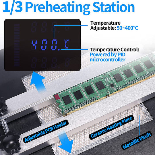GloboStar 79973 Soldering Station Electric 1200W with Temperature Setting