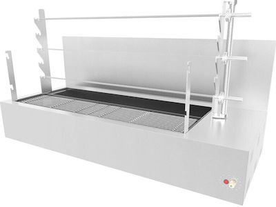 Biokan TLG34 Spieß-Grill Kohle mit Abmessungen 61x160x90cm