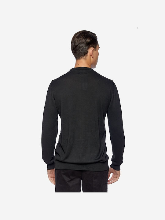 Sogo Men's Long Sleeve Sweater Black