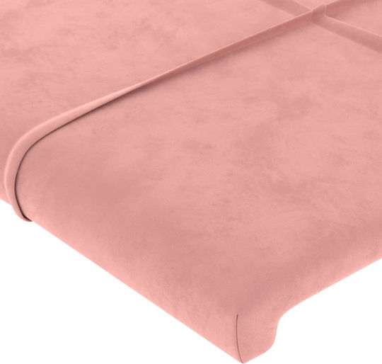 vidaXL Stoff Kopfstütze für Betten Rosa 83x88cm