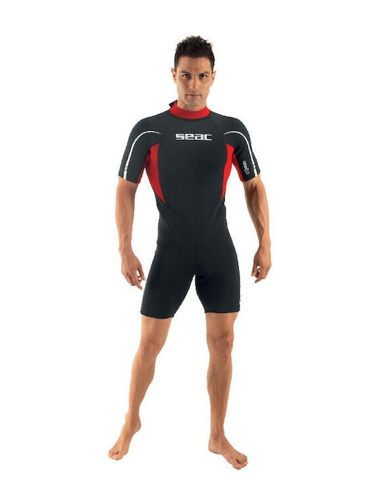 Seac Relax Monoshorts Wetsuit with Zip Black / Red 2.2mm
