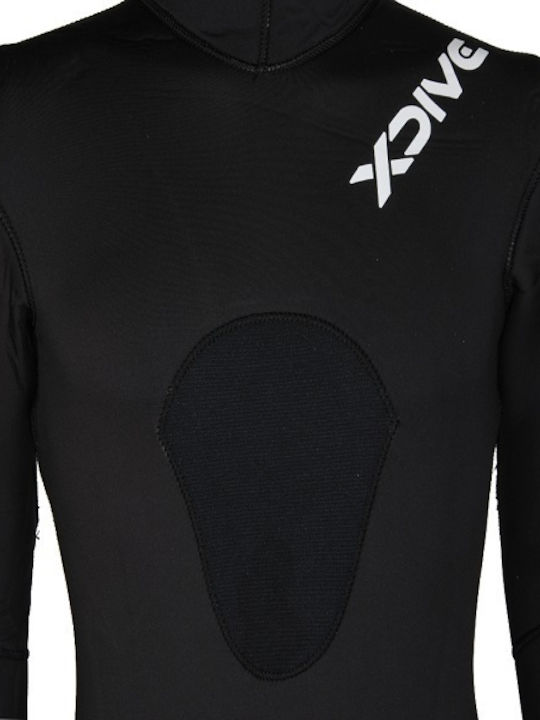 XDive Delta Divisible Shaved Wetsuit with Chest Pad for Spearfishing Black 3mm