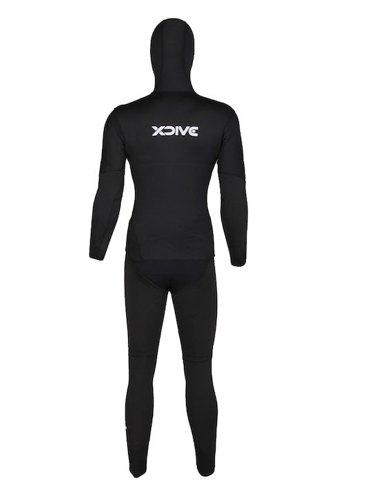 XDive Delta Divisible Shaved Wetsuit with Chest Pad for Spearfishing Black 5mm