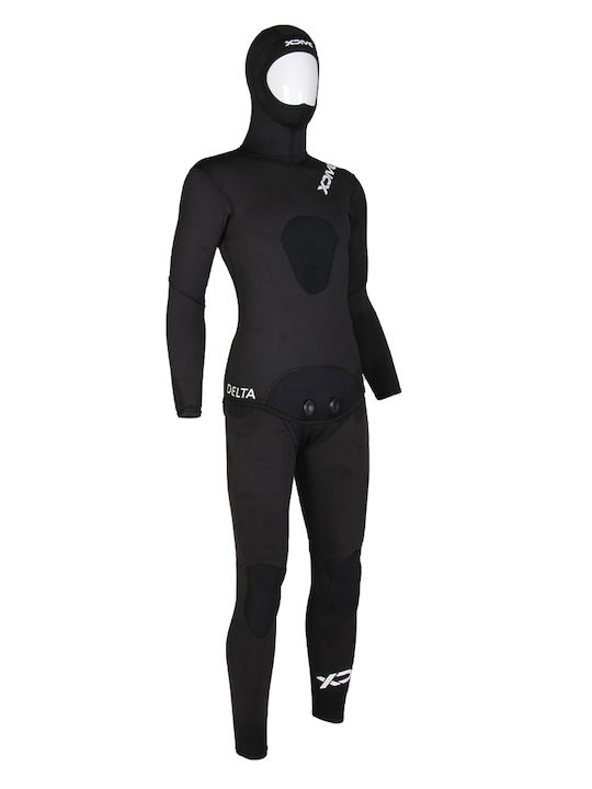 XDive Delta Divisible Shaved Wetsuit with Chest Pad for Spearfishing Black 5mm