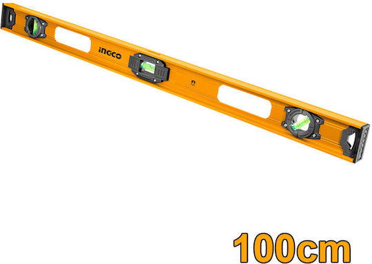 Ingco HSL28100 Spirit Level Aluminum Magnetic 100cm with 3 Eyes