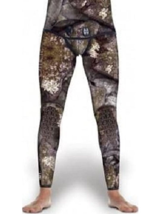 Omer Holo Stone Wetsuit Trousers Shaved for Speargun Camouflage Brown 7mm