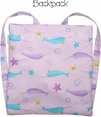 Flapjackkids Narwhal/Starfish Backpack Детски плажен кърпа Розов 145x71см. FJKTB571