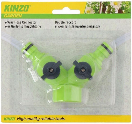 Kinzo 11961 Splitter with Two Slots with Switch Green