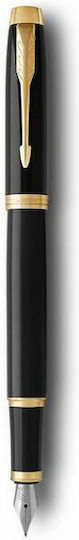 Parker I.M. Core Fountain Pen Fine Black Steel with Black Ink