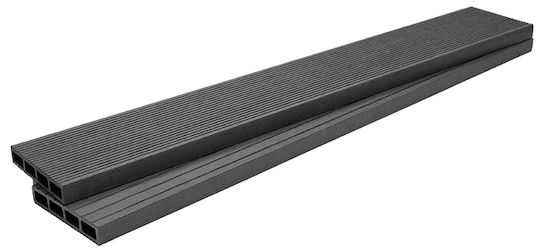 Newplan Deck Περίφραξης Κήπου Γκρι από WPC 360x11x2εκ. Γκρι