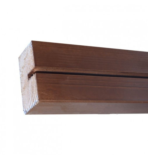 Showood Garden Fence Post Brown made of Wood 96.5x7x4.5cm Brown