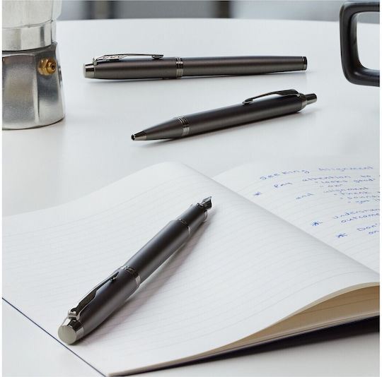Parker IM Monochrome Replacement Nib Medium 1mm Black made of Brass with Black Ink and with 1 Replacement Nibs