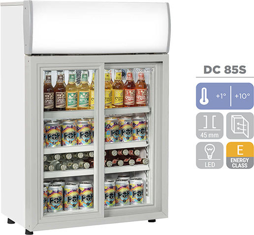 Cool Head Συντήρησης Ψυγείο Back Bar 85lt Διπλό Υ98xΠ63xΒ39cm