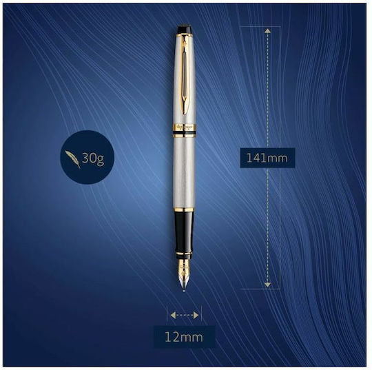 Waterman Expert 3 Schreibfeder Fein Silber aus Stahl