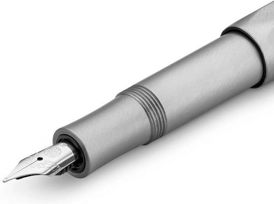 Kaweco Стил Спорт Писалка Medium Сребриста от Inox с Червено Мастило