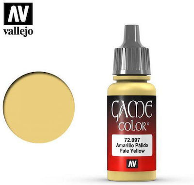 Acrylicos Vallejo Game Modellbau Farbe Pale Yellow 17ml 72.097