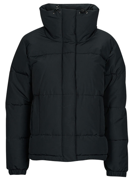 Winter Rebel Μακρύ Γυναικείο Puffer Μπουφάν Αδιάβροχο για Χειμώνα Μαύρο