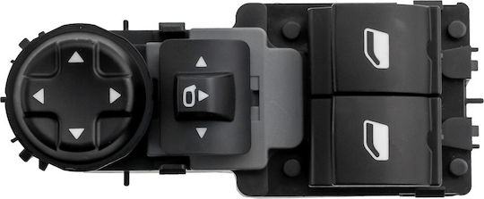 NTY Car Window Switch for Opel Corsa F Crossland 18pin Black