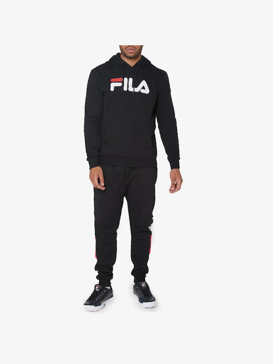 Fila Herren Sweatshirt mit Kapuze Schwarz