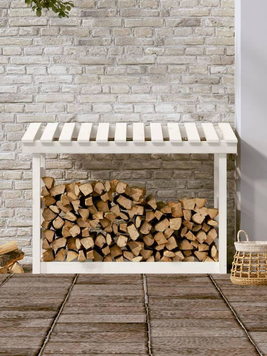 vidaXL Wooden Box Wood Storage 108x64.5x78cm White