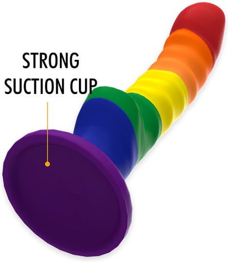 Mythology Colby Pride Dildo realist Cu ventuză 17cm
