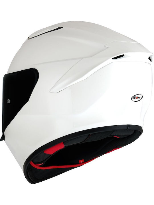 Suomy Track-1 Plain W3 / White Κράνος Μηχανής Full Face ECE 22.06 1350gr