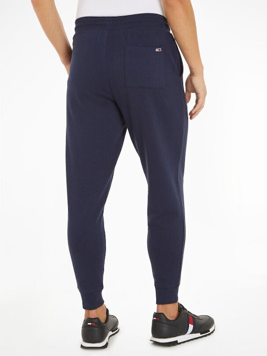 Tommy Hilfiger Men's Sweatpants with Rubber Navy Blue