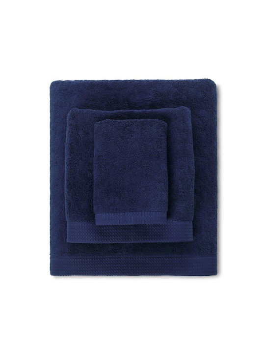 Cryspo Trio Hand Towel Premium 30x50cm Blue Marine Weight 600gr/m²